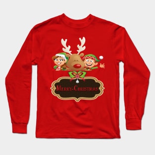 Merry Christmas Elves Long Sleeve T-Shirt